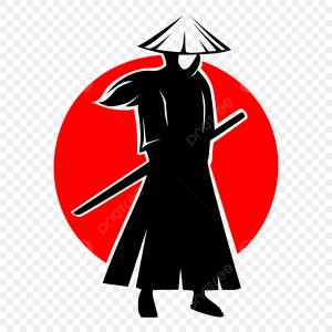 самурай силуэт PNG , самурай, силуэт, катана PNG картинки и пнг рисунок для й загрузки