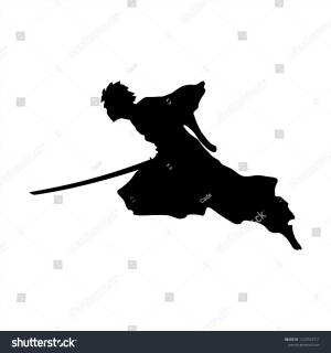 Samurai Silhouette Warrior Sword Ninja Japanese