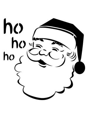 Трафареты Санта Клауса
