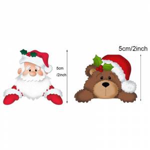 Шаблоны для вырезания Санта-Клауса, трафареты для фотоальбома, декоративные бумажные карты