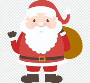 Шаблон Санта-Клауса, Санта-Клаус, шаблон, праздники, рождественские украшения png