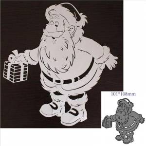 Подарочный дизайн в стиле Санта-Клауса, металлические штампы, сделай сам, скрапбукинг, тиснение, трафарет, бумага, шаблон для альбома