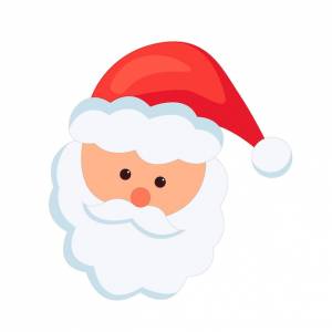 Симпатичная голова санта-клауса с рождеством