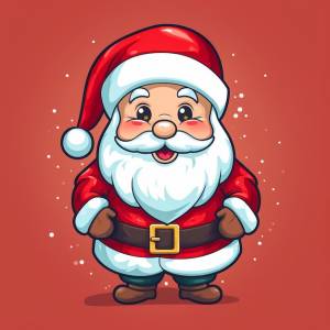 Шаблон наклейки с санта-клаусом, рождественские радостные наклейки санта- клауса, изолированные украшения