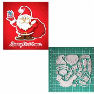 Это Санта-Клаус отправляет подарочные конструкции, металлические трафареты, сделай сам, скрапбукинг, тиснение, трафарет, бумага, шаблон для альбома