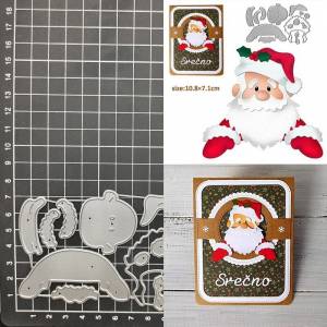 Металлические пресс-формы в виде Санта Клауса для скрапбукинга