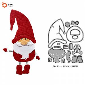 Металлические Вырубные штампы Санта-Клауса для скрапбукинга, фотоальбома, бумаги, фотоальбома, рельефные трафареты