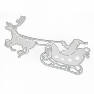 С Рождеством Санта-Клаус олень трафареты металлический трафарет DIY Скрапбукинг альбом бумажная карта тиснение ремесло высечка