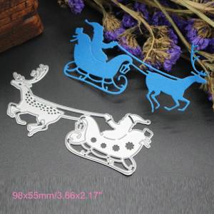С Рождеством Санта-Клаус олень трафареты металлический трафарет DIY Скрапбукинг альбом бумажная карта тиснение ремесло высечка