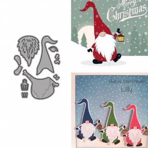 Рождественские металлические штампы Санта Клауса, трафареты для «сделай сам», скрапбукинг, фотоальбом, декоративное тиснение, «сделай сам», бумажные карты