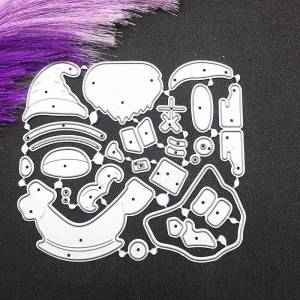 Это Санта-Клаус отправляет подарочные конструкции, металлические трафареты, сделай сам, скрапбукинг, тиснение, трафарет, бумага, шаблон для альбома