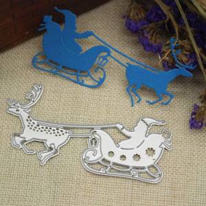 С Рождеством Санта-Клаус олень трафареты металлический трафарет DIY Скрапбукинг альбом бумажная карта тиснение ремесло высечка