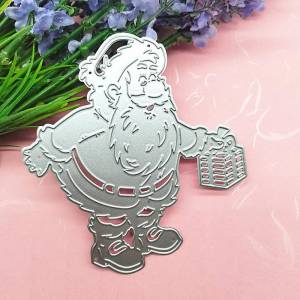 Подарочный дизайн в стиле Санта-Клауса, металлические штампы, сделай сам, скрапбукинг, тиснение, трафарет, бумага, шаблон для альбома