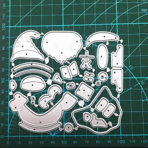 Это Санта-Клаус отправляет подарочные конструкции, металлические трафареты, сделай сам, скрапбукинг, тиснение, трафарет, бумага, шаблон для альбома