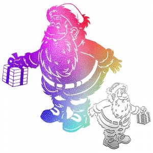 Подарочный дизайн в стиле Санта-Клауса, металлические штампы, сделай сам, скрапбукинг, тиснение, трафарет, бумага, шаблон для альбома