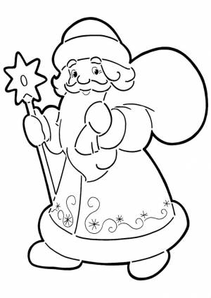 Делюсь своими старенькими шаблонами Деда Мороза