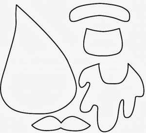 Санта из фетра