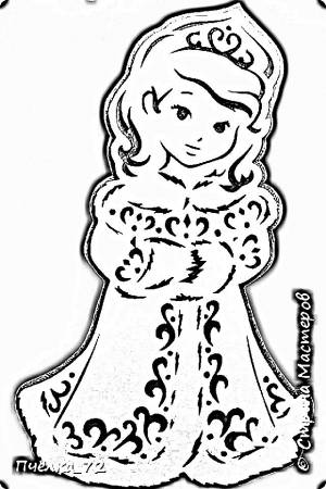 Вытынанки Дед Мороз Снегурочка Санта Клаус