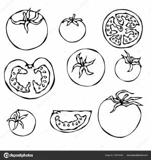 Трафарет помидор