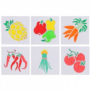 13*13 слойные трафареты с изображением помидор граффити ручная копия доска с вырезами сделай сам фотоальбом графический инструмент для рисования распылением