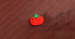 Бумажная аппликация помидоров