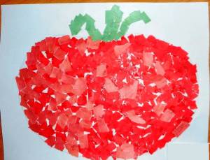 Аппликация помидор