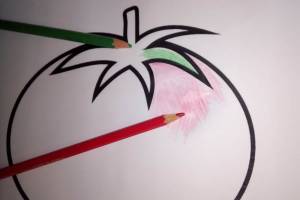 Аппликация помидор