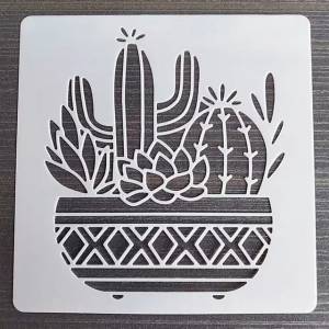 13*13 см собака шаблон DIY слоев трафареты стены живопись фотография тиснение фотография