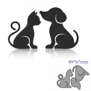 Металлические штампы для вырезания форма для вырезания животных кошки и собаки украшение для скрапбукинга бумаги рукоделия ножа форма лезвие Дырокол трафареты штампы