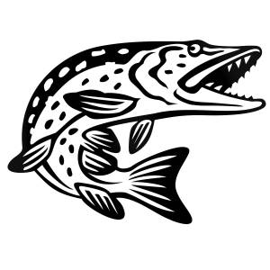 Трафареты Щуки