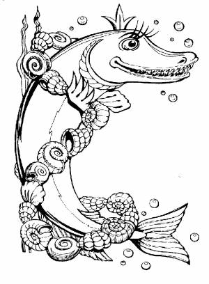 Раскраски Щука