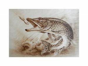 Пирокартина «Щука» А3