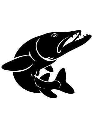 Трафареты Щуки