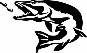 Трафареты щуки для вырезания из бумаги