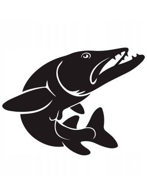 Трафареты Щука