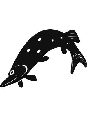 Трафареты Щука