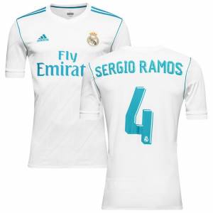 Реал Мадрид майка игровая 2017-18 SERGIO RAMOS 4 домашняя