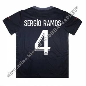 SERGIO RAMOS 4 Форма ПСЖ детская 2021-2022 Air Jordan Third ➥ Оригинальная продукция