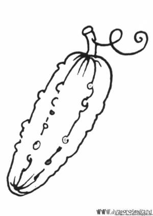 Раскраски Огурец и помидор для детей 3 4 лет