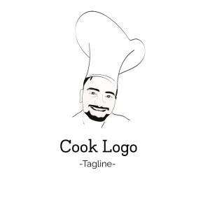 Шаблон повара логотип еда дизайн логотипа шаблон