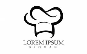 Шляпа шеф-повара еда логотип шаблон вектор V6