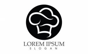 Шляпа шеф-повара еда логотип шаблон вектор V13