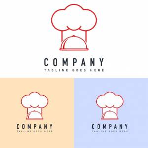 Шаблон логотипа шеф-повара логотип ресторана кулинария логотип векторные иллюстрации