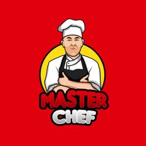 Бесплатный векторный подробный шаблон логотипа шеф-повара талисмана