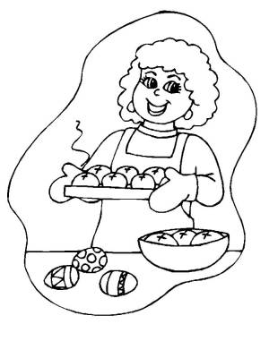 Раскраска Повар