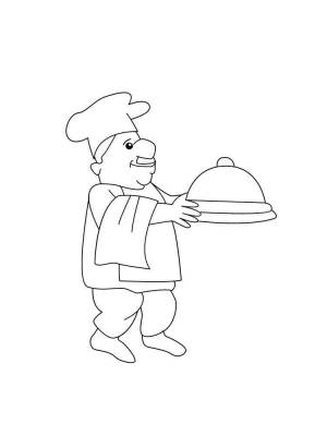 Раскраски Повар