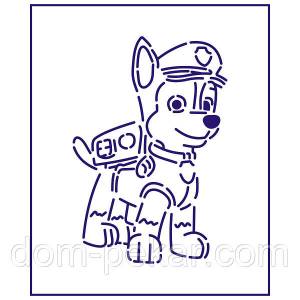 Трафарет Щенячий патруль Гонщик 11*7,5 см