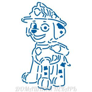 Щенячий патруль Маршал трафарет для пряников 11,5*6,5 см