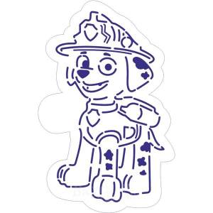 Трафареты новогодний щенячий патруль