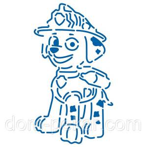 Щенячий патруль Маршал трафарет для пряников 11,5*6,5 см